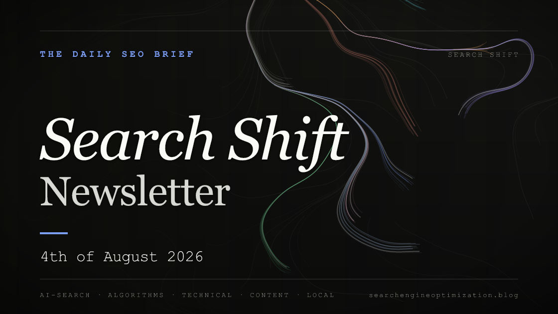 Search Shift newsletter cover for the issue dated 4 Aug 2026