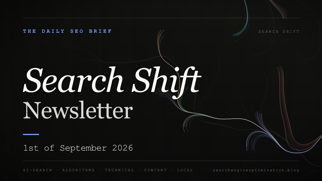 Search Shift newsletter cover for the issue dated 1 Sep 2026
