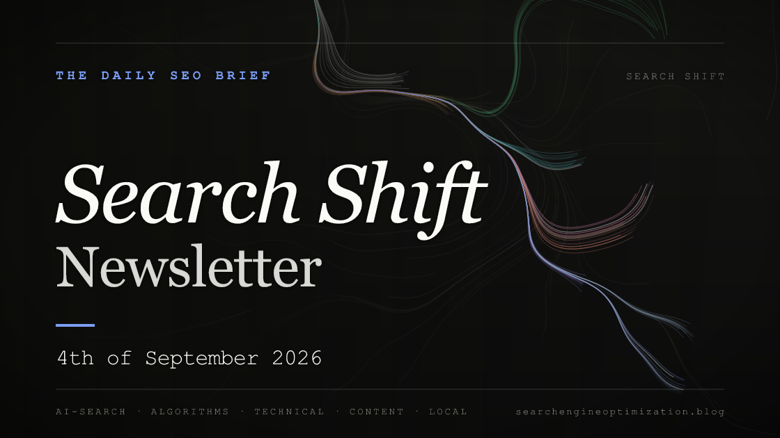 Search Shift newsletter cover for the issue dated 4 Sep 2026