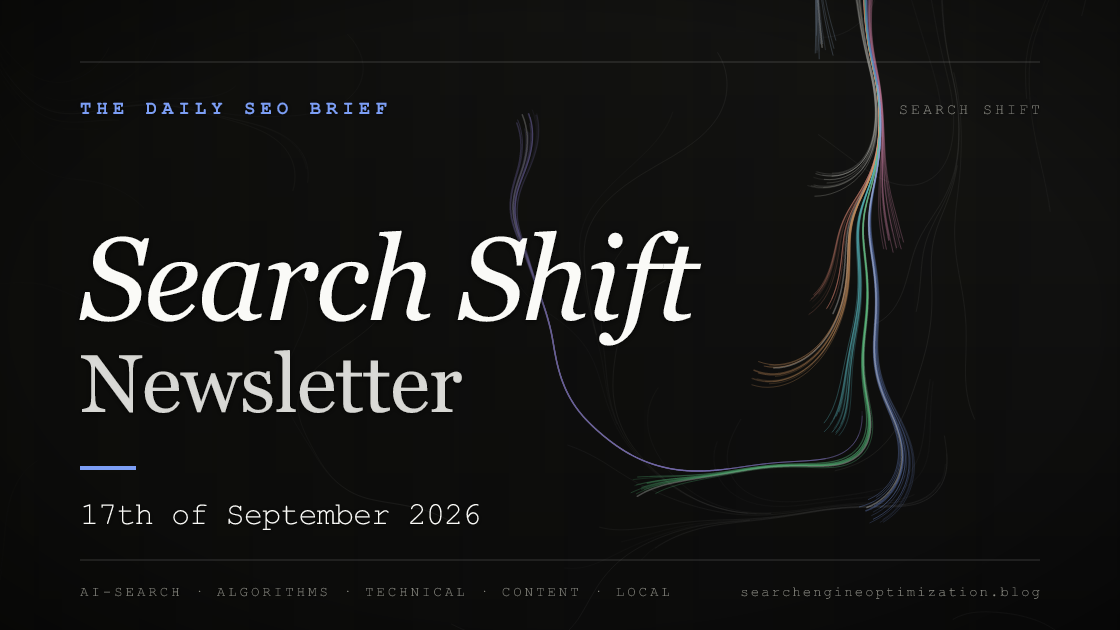 Search Shift newsletter cover for the issue dated 17 Sep 2026
