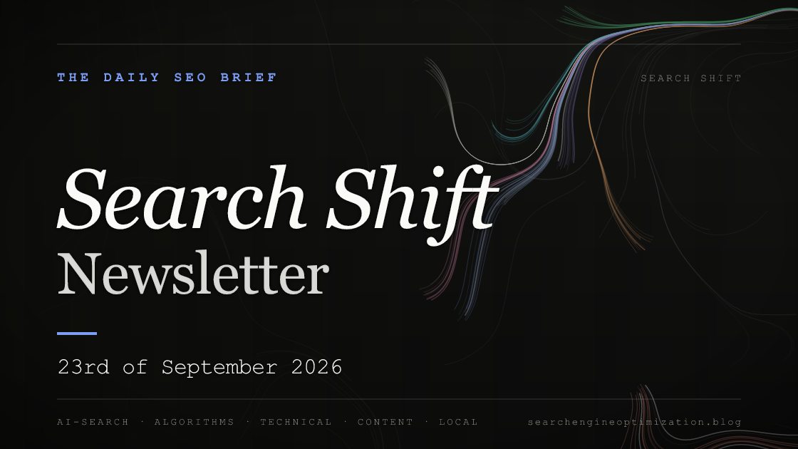 Search Shift newsletter cover for the issue dated 23 Sep 2026
