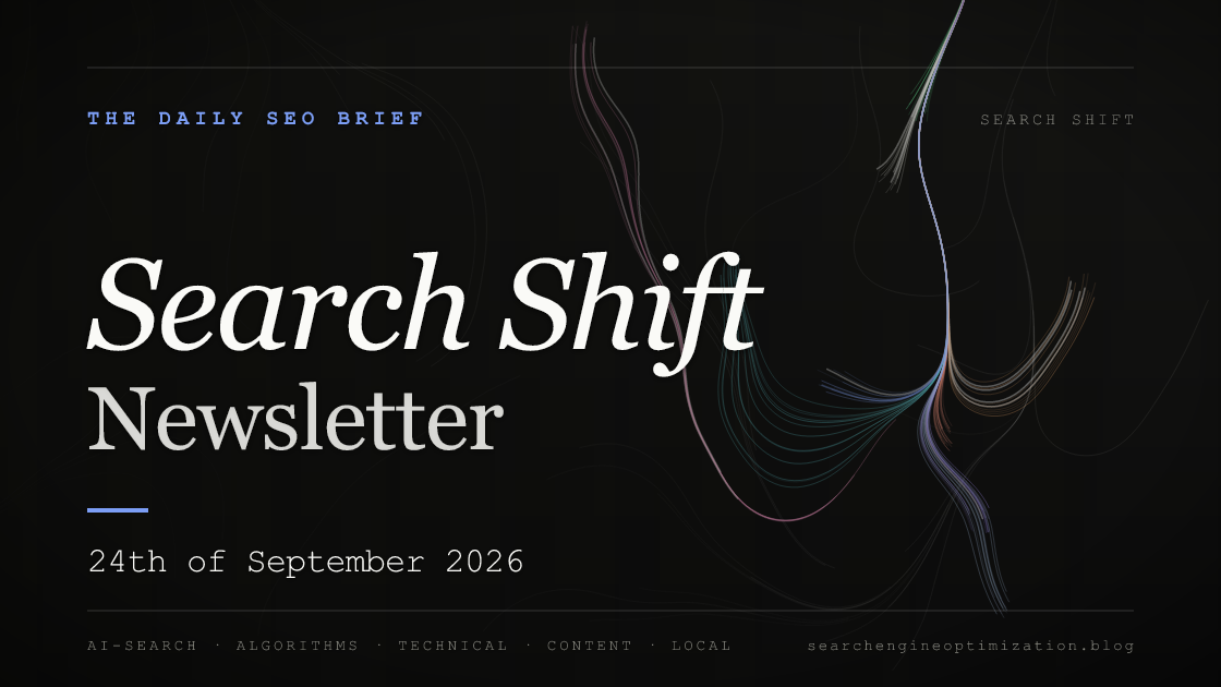 Search Shift newsletter cover for the issue dated 24 Sep 2026