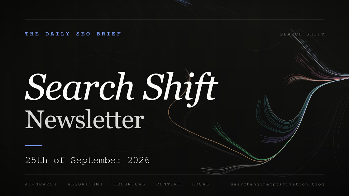 Search Shift newsletter cover for the issue dated 25 Sep 2026