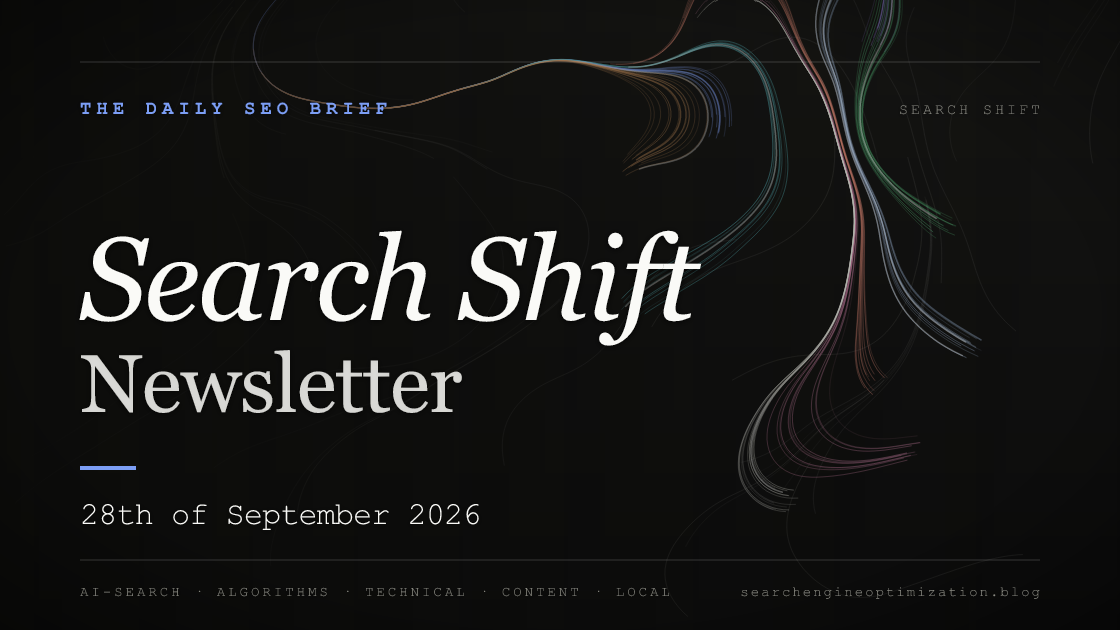 Search Shift newsletter cover for the issue dated 28 Sep 2026