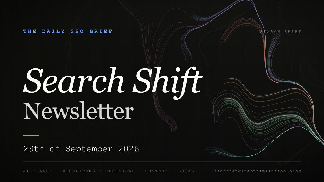 Search Shift newsletter cover for the issue dated 29 Sep 2026
