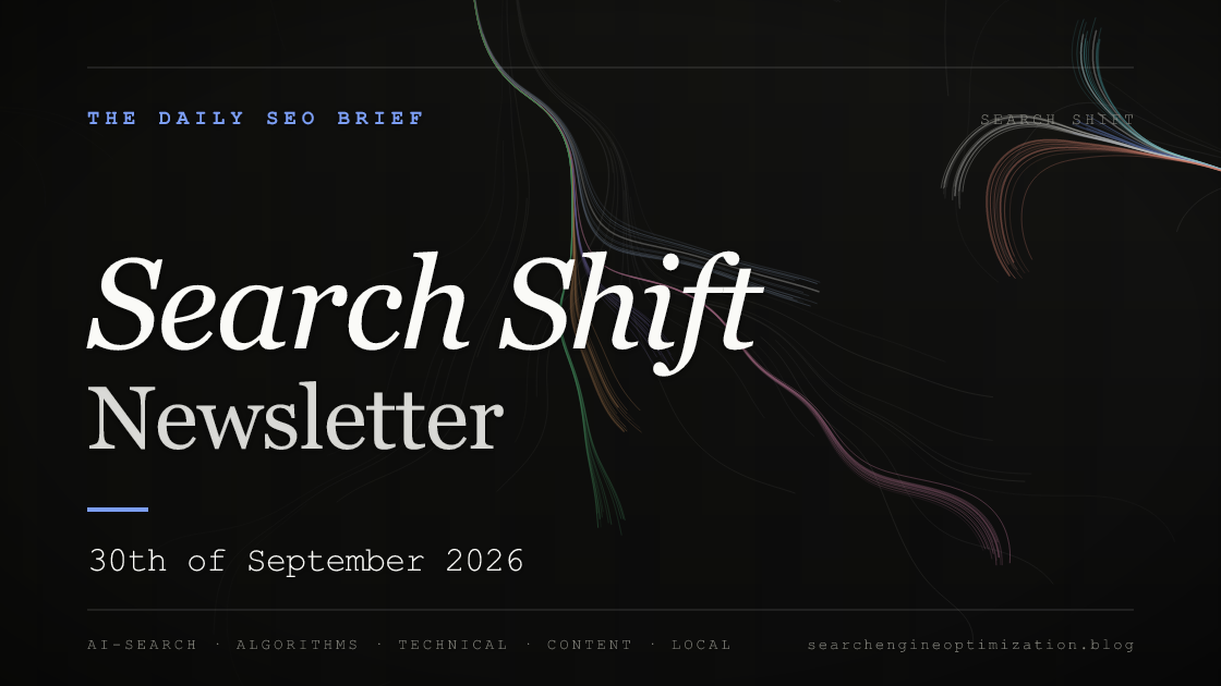 Search Shift newsletter cover for the issue dated 30 Sep 2026