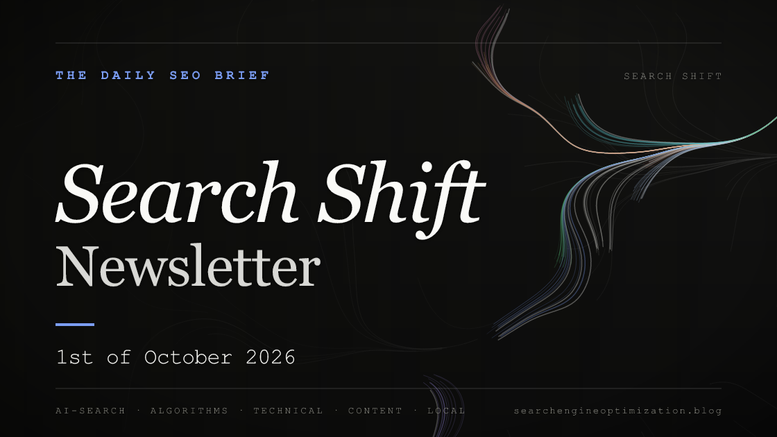 Search Shift newsletter cover for the issue dated 1 Oct 2026