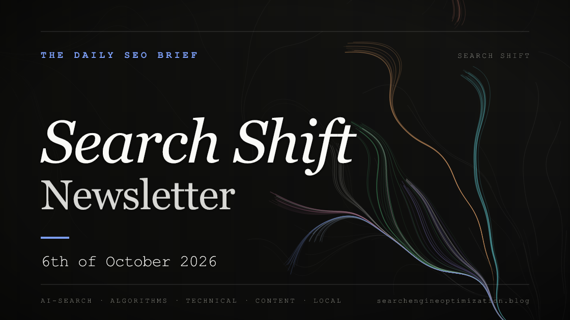 Search Shift newsletter cover for the issue dated 6 Oct 2026