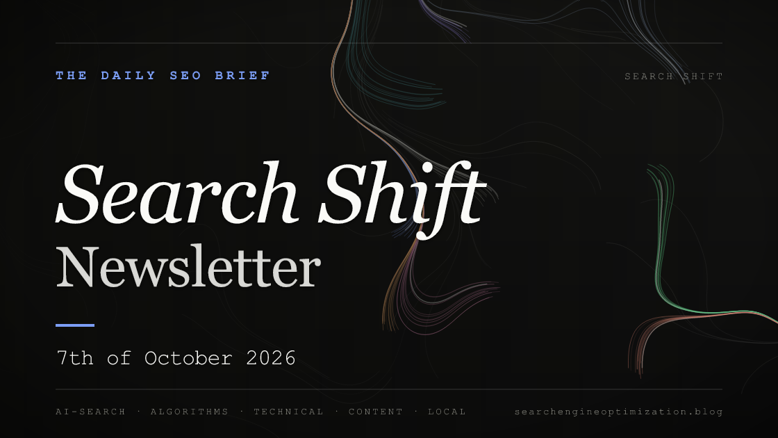 Search Shift newsletter cover for the issue dated 7 Oct 2026