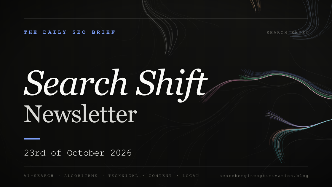Search Shift newsletter cover for the issue dated 23 Oct 2026