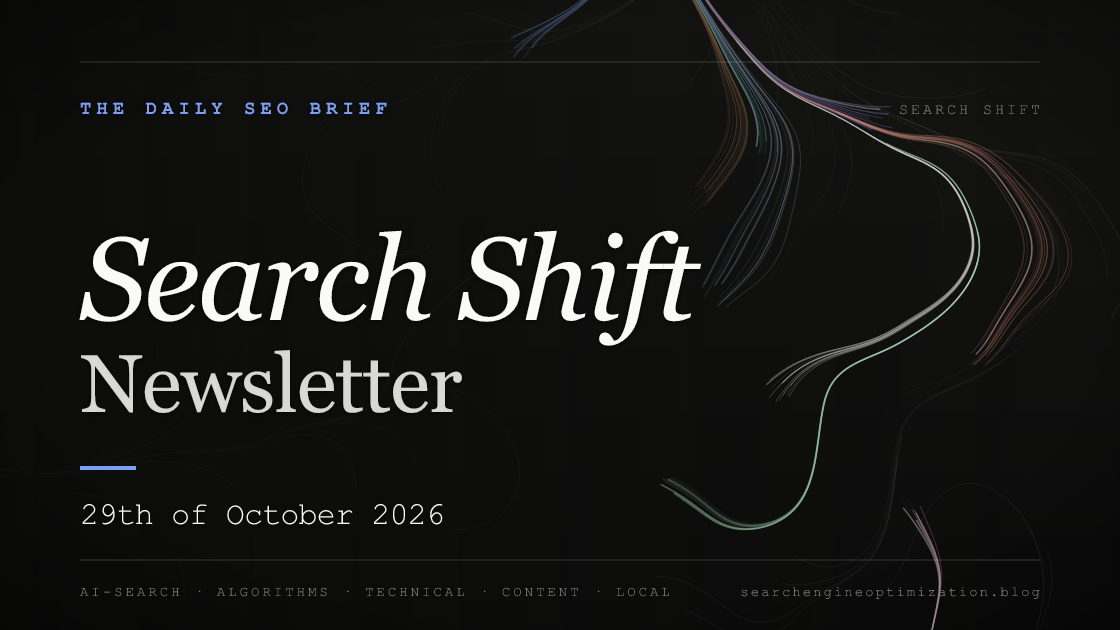 Search Shift newsletter cover for the issue dated 29 Oct 2026