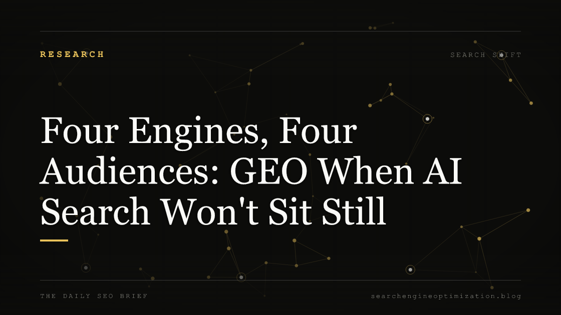 Guide cover for multi-engine generative engine optimization across ChatGPT, Gemini, Claude, and Perplexity.